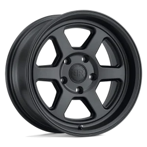 Black Rhino – RUMBLE – Black – 15″x7″ 15mm – All weather Wheels – 1570RBL155114M76